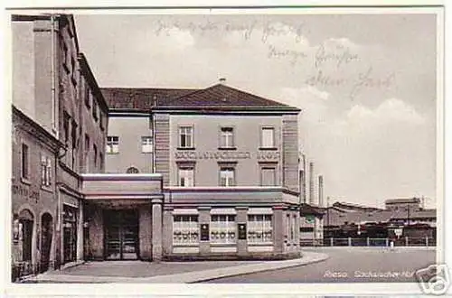 08466 Ak Riesa Gasthaus Sächsischer Hof 1932