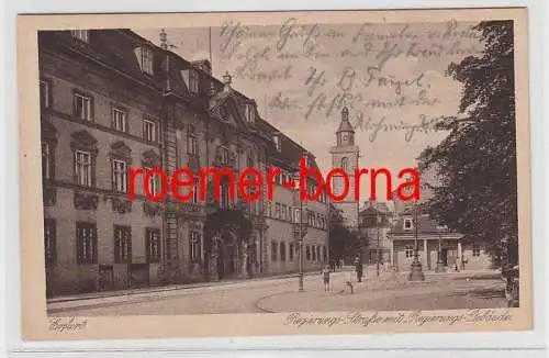 74900 Ak Erfurt Regierungs-Straße mit Regierungs-Gebäude 1920