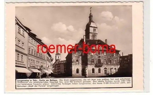 79944 Ak Langensalza in Thüringen Partie am Rathaus um 1940