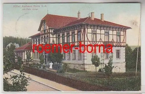 80118 Ak Roda Sachsen Altenburg Hotel Kurhaus 1909