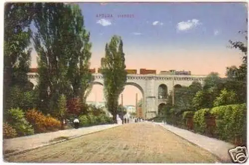 27535 Ak Apolda Viaduct mit Eisenbahn 1915