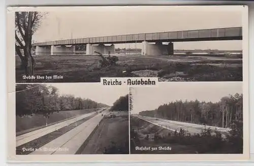 70255 Ak Reichsautobahnstrecke Frankfurt am Main Darmstadt 1935