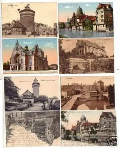 07870/8 Ak Nürnberg Insel Schütt usw. um 1910