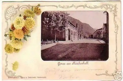 09687 Reklame Ak Gruß aus Reichenhall um 1900