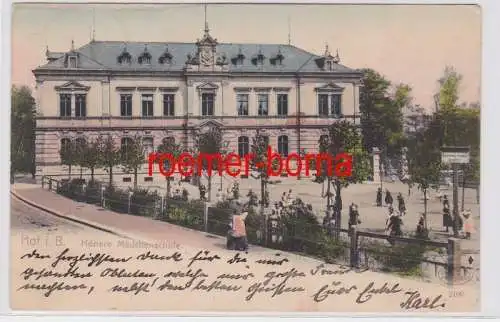 84026 Ak Hof i.B. Höhere Mädchenschule 1904