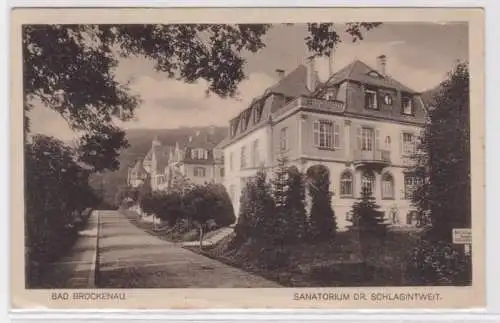 95622 Ak Bad Brückenau, Partie am Sanatorium Dr. Schlagintweit 1922