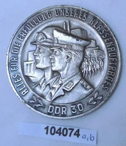 DDR Medaille "Alles für die Erfüllung unseres Klassenauftrages DDR 30"