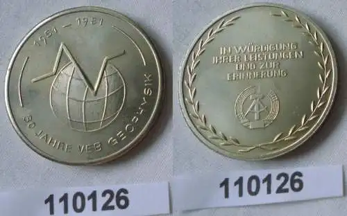 DDR Medaille 30 Jahre VEB Geophysik 1951-1981 (110126)