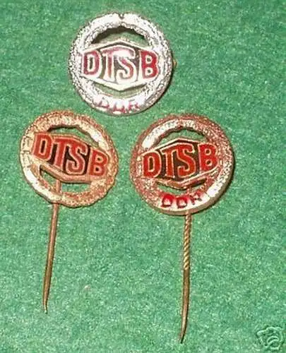 3 alte verschiedene DTSB Sportabzeichen der DDR