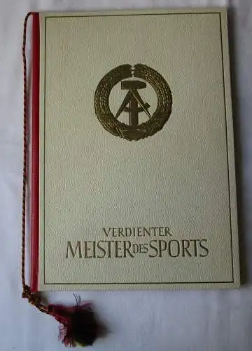 DDR Urkunde Verdienter Meister des Sports 1964 Steinbrecher Körperkultur /130678