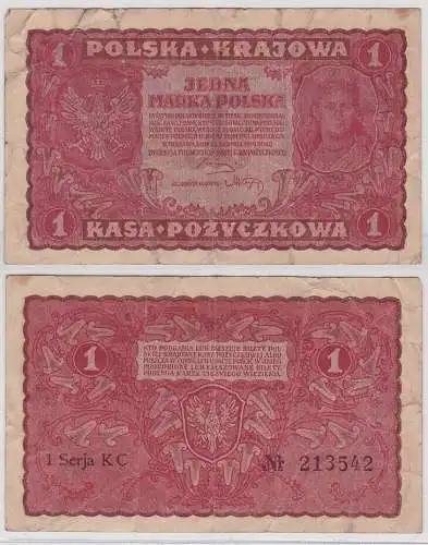 1 Marka Banknote Polen 23.8.1919 Pick 23 (167096)