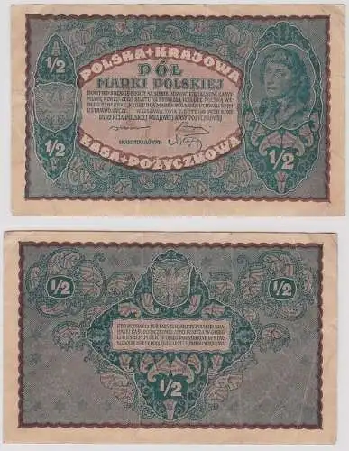 1/2 Marki Banknote Polen 7.2.1920 Pick 30 (166757)