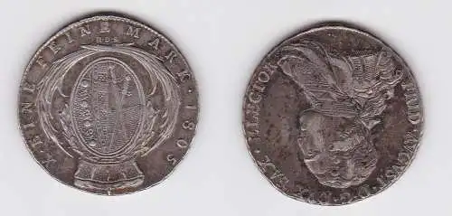 1 Taler Silber Münze Sachsen 1805 SGH vz (100941)