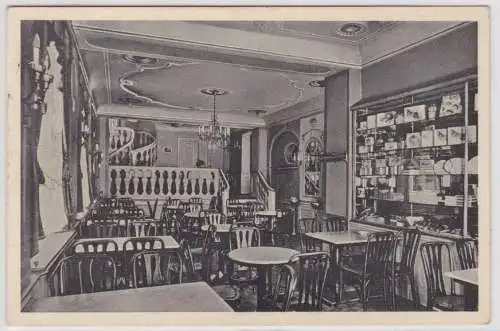 99218 Ak Konditorei & Café Schau Heidelberg Hauptstraße 137, 1939