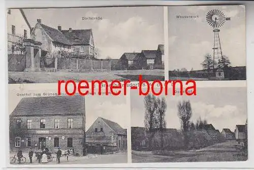 78035 Mehrbild Ak Grosshelmsdorf Gasthof, Wasserwerk, Dorfstraße 1917