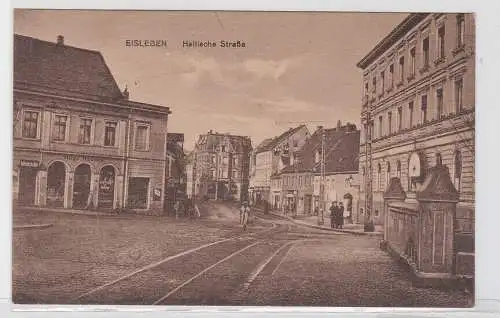 92525 AK Eisleben - Hallische Straße, Straßenansicht mit Weinstube Hugo Hoecke