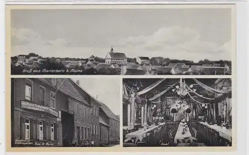 85509 Mehrbild Ak Gruß aus Marienborn bei Mainz Gasthaus Frohnweiler um 1940