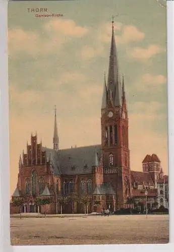 903460 Ak Thorn Torun - Partie an der Garnison-Kirche 1909