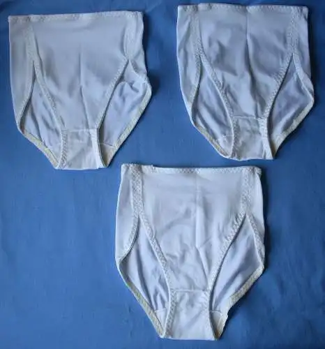 3 x DDR Miederhose Slip weiß Dederon (159908)