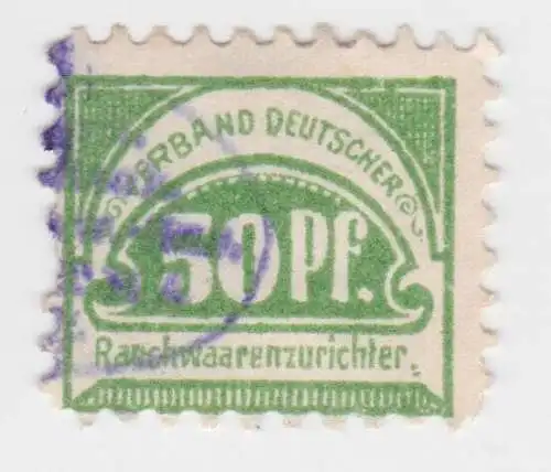 seltene Beitrags Marke des Verband Deutscher Rauchwarenzurichter um 1920 (70969)