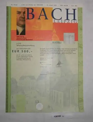 500 Euro Teilschuldverschreibung Stadt Leipzig Januar 1999 (128169)