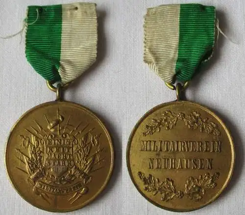 seltene Medaille Militär Verein Neuhausen um 1900 (134043)