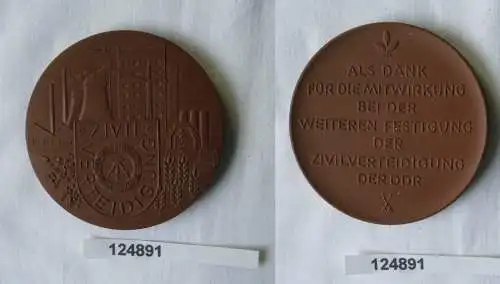 DDR Medaille Mitwirkung bei der weiteren Festigung d. Zivilverteidigung (124891)