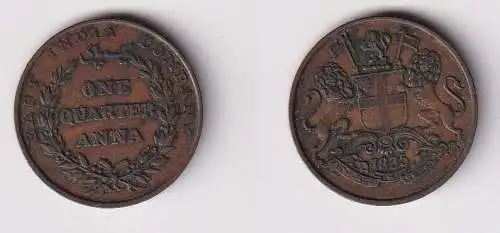 1/4 Anna Kupfer Münze East India Company 1835 (142980)