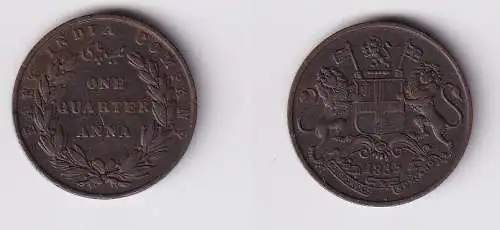 1/4 Anna Kupfer Münze East India Company 1835 (132355)