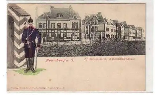 13676 Präge Ak Naumburg a.S. Artillerie Kaserne um 1910