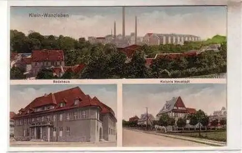 54170 Mehrbild Ak Klein-Wanzleben Badehaus Kolonie Neustadt 1925