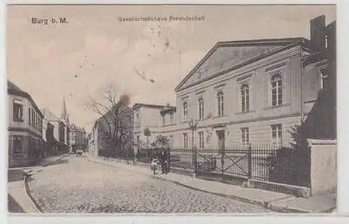 57268 Feldpost Ak Burg Gesellschaftshaus Freundschaft 1916