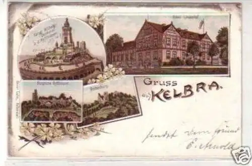 13423 Ak Lithographie Gruss aus Kelbra 1897