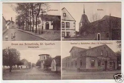 25077 Ak Gruss aus Schnellroda Kr. Querfurt 1917