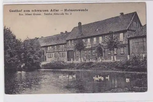 90641Ak Molmerswende Gasthof zum schwarzen Adler 1924