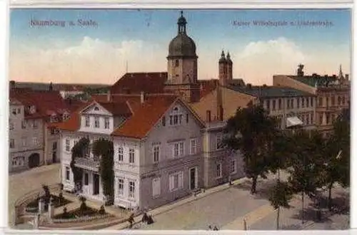 48374 Ak Naumburg Kaiser Wilhelmplatz, Lindenstraße 1917