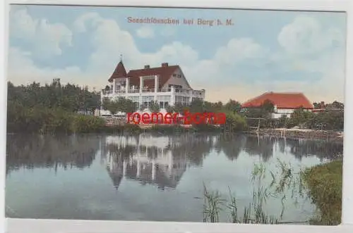 58529 Ak Seeschlösschen bei Burg bei Magdeburg 1915