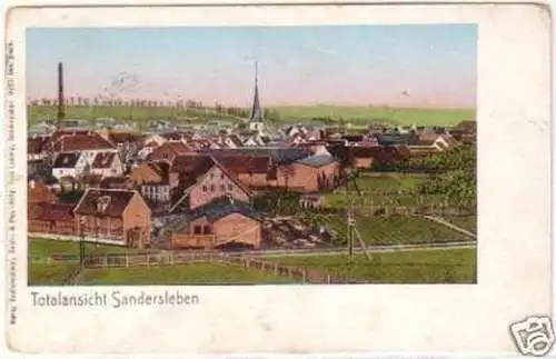 25267 Ak Sandersleben Totalansicht 1910