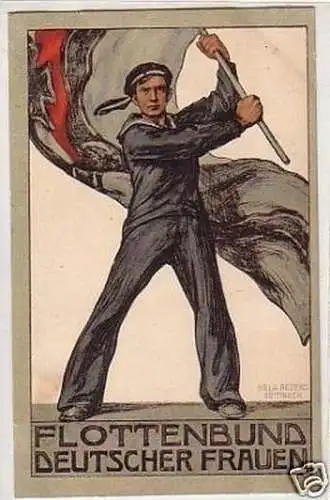 21958 Propaganda Ak Flottenbund deutscher Frauen 1915