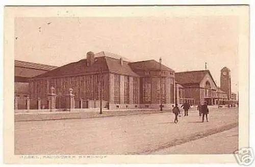 11411 Ak Basel Badischer Bahnhof 1917