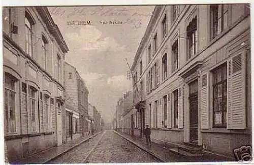 04917 Feldpost Ak Berlgien Iseghem Rue Neuve 1915