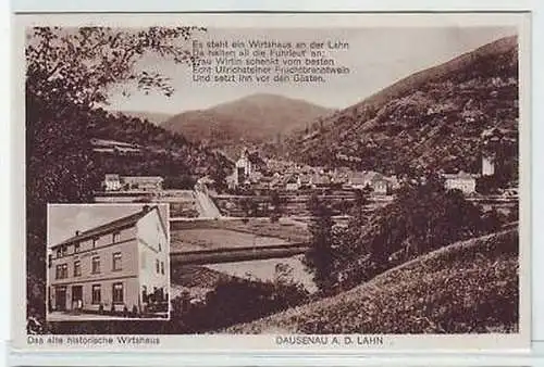 44965 Ak Dausenau an der Lahn Wirtshaus um 1920