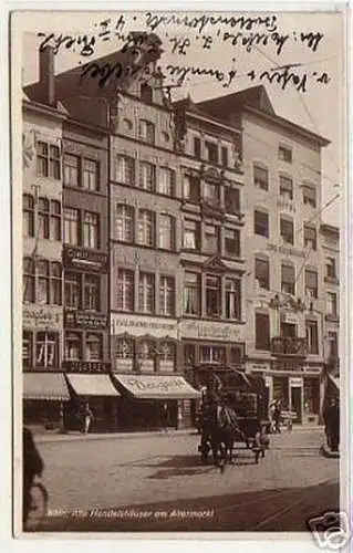 10857 Ak Köln alte Handelshäuser am Altermarkt 1934