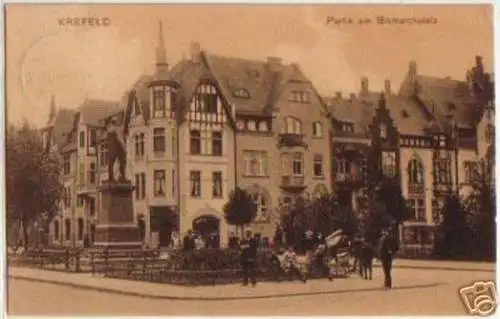 10725 Ak Krefeld Partie am Bismarckplatz 1908