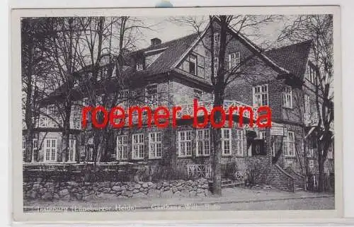 86353 Ak Jesteburg (Lüneburger Heide) Gasthaus Wilh. Buhr 1950