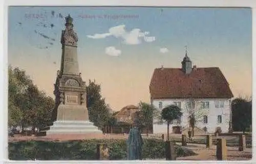 14864 Feldpost Ak Seesen Rathaus und Kriegerdenkmal 1916