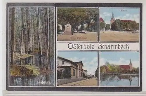 56112 Mehrbild Ak Osterholz Scharmbeck Ortsansichten um 1920