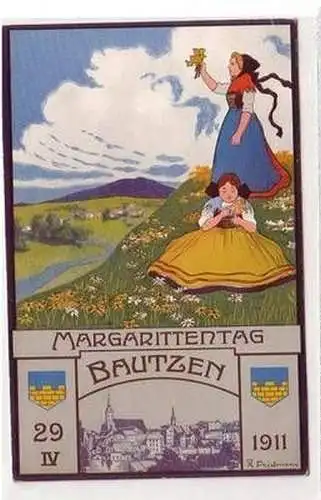 21737 Ak Bautzen Margarittentag 29. IV.1911