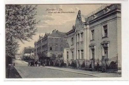 58699 Feldpost Ak Meerane Blick auf die Oberrealschule 1915