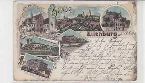 25459 Ak Lithographie Gruß aus Eilenburg 1899